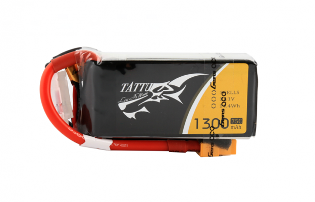 1300mAhFPV無人機鋰電池 11.1V 75C 3S1P_Tattu