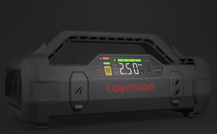 帶氣泵功能的汽車應急搭電寶Lokithor