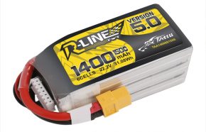 fpv無人機電池Tattu R-Line 5.0版本 1400mAh 22.2V 150C 6S1P