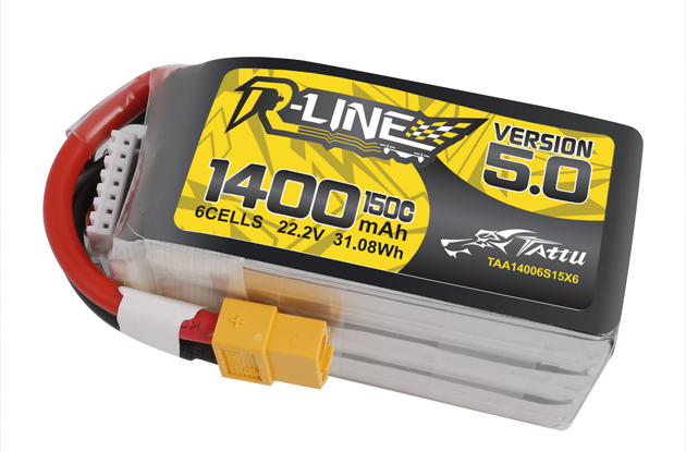 fpv無(wú)人機(jī)電池Tattu R-Line 5.0版本 1400mAh 22.2V 150C 6S1P