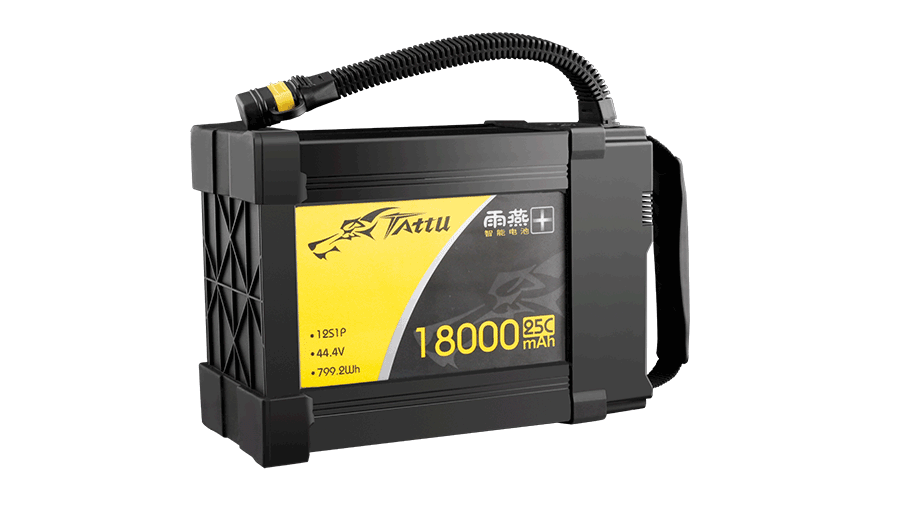 tattu雨燕18000mAh智能無人機電池44.4V12S1P