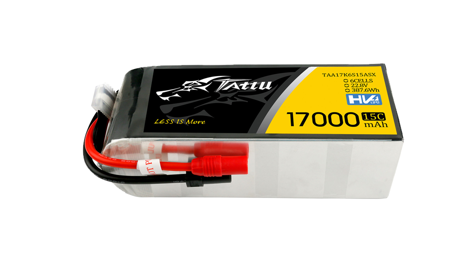17000mAh軟包無人機鋰電池6s1p 22.8V高壓版tattu