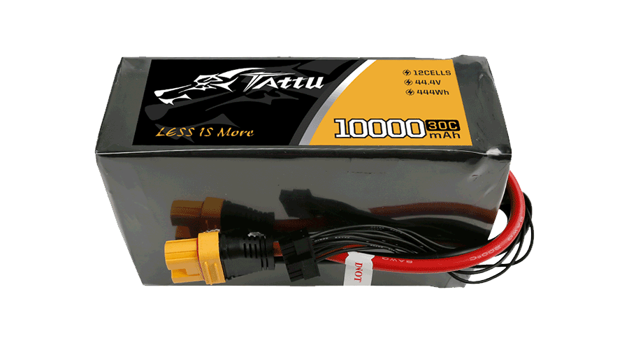 44.4V10000mAh軟包無人機(jī)鋰電池 放電倍率30C-tattu