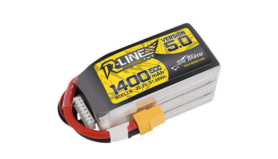 22.2V新款fpv無人機電池5.0版6S1P_1400mAh_放電150C