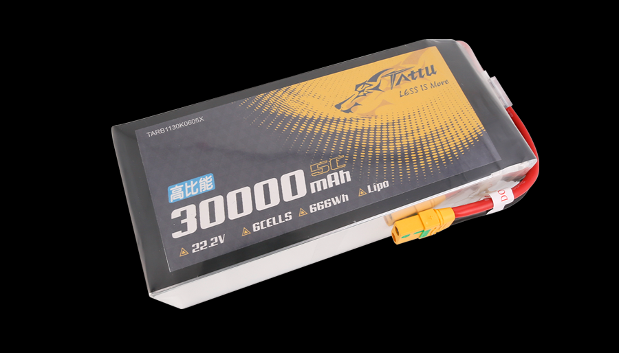 30000mAh高比能NMC半固態(tài)軟包無人機(jī)電池5C 22.2V 6S1P