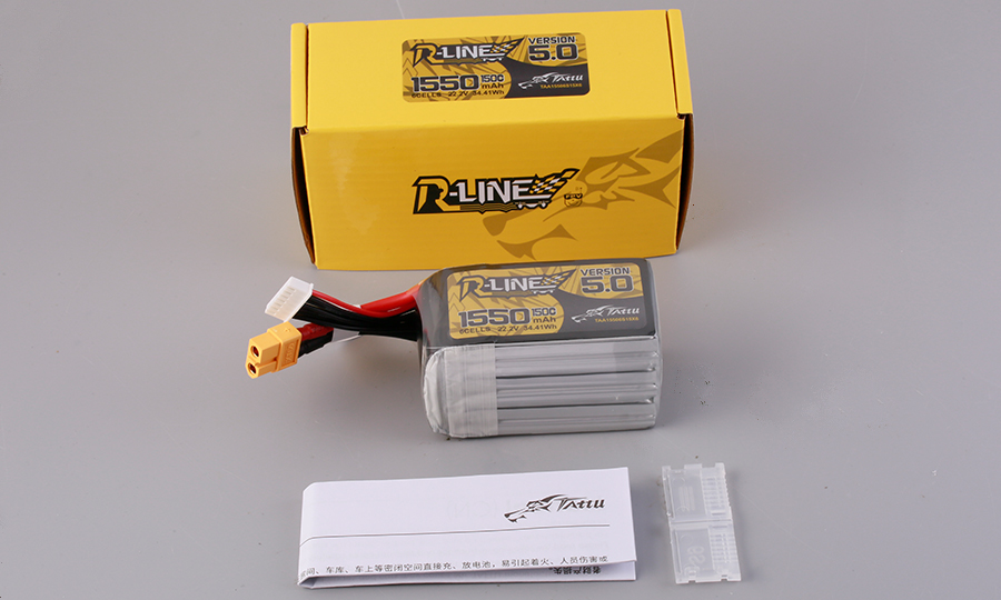 fpv比賽競速無人機電池1550mAh150C22.2V6S1P-TATTU-R-LINE5.0