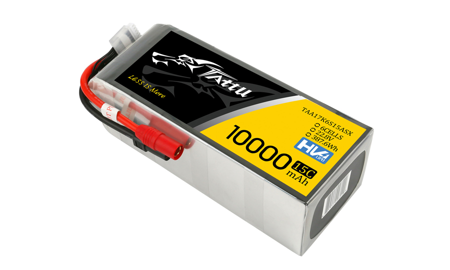 22.8V10000mAh高壓版軟包無人機電池6S1P15C