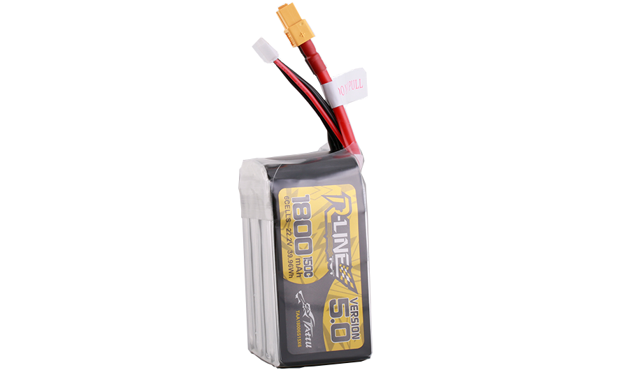 6寸fpv機型無人機電池1800mAh150C22.2V6S1P