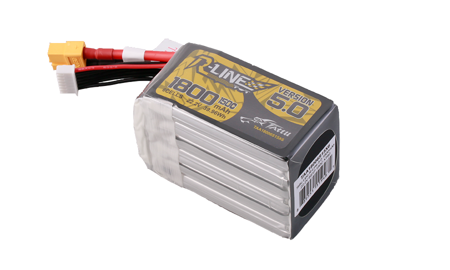 6寸fpv機型無人機電池1800mAh150C22.2V6S1P
