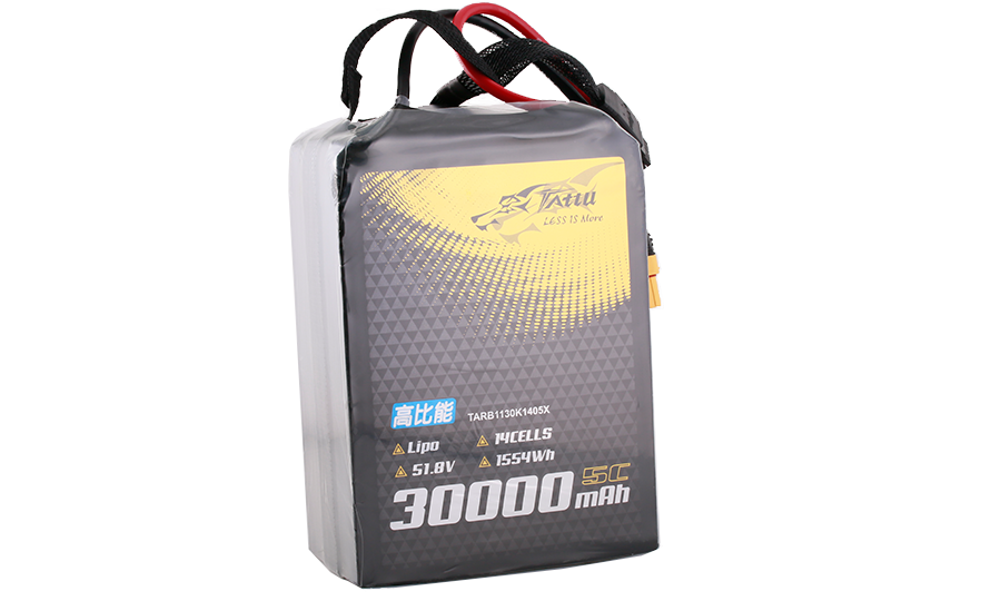 30000mAh軟包無人機(jī)電池51.8V高比能半固態(tài)版14S1P_5C_AS150U-F